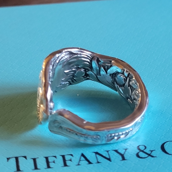 1880 Tiffany & Company Chrysanthemum Spoon Ring in Sterling Silver #33 - Picture 9 of 17